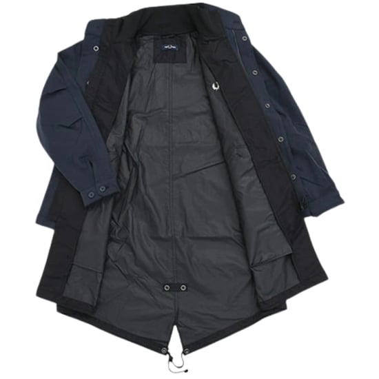 Fred Perry Dubbellager Shaded Marinblå Jacka - Image 3