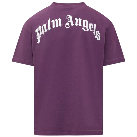 Palm Angels Kill The Bear Logo Purple T-Shirt - Image 2