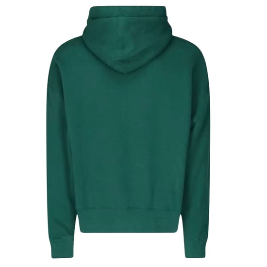 Palm Angels Kill The Bear Logo Forest Green Hoodie - Image 2