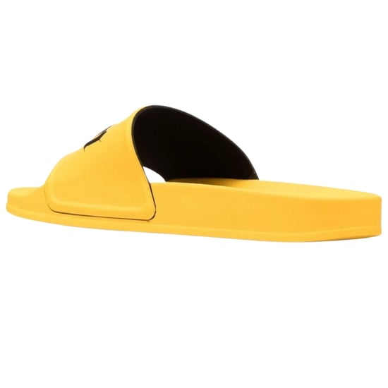 Palm Angels Gothic Print Yellow Pool Slides - Image 4