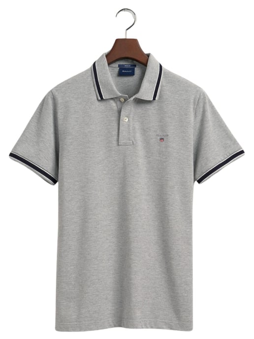 Gant | Mens Tipping Pique Polo Shirt - Image 5
