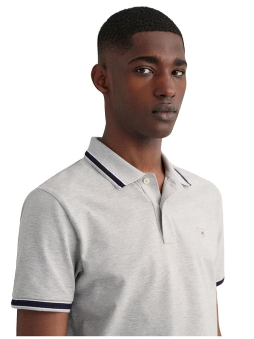 Gant | Mens Tipping Pique Polo Shirt - Image 3