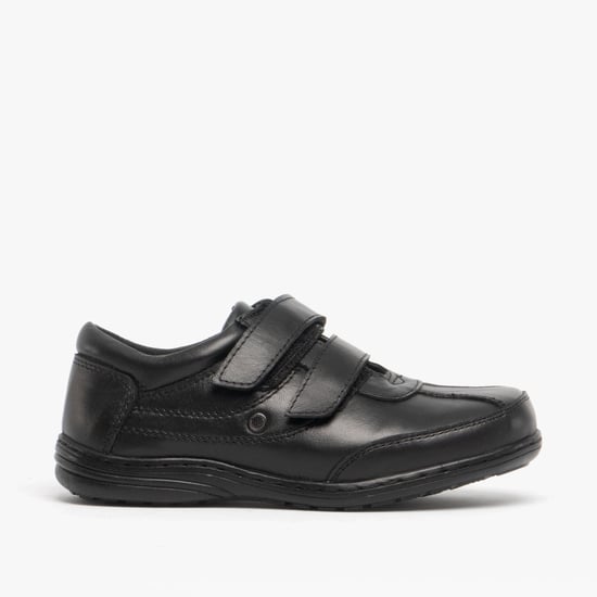 BILLY Boys Leather School Shoes Black - Image 1