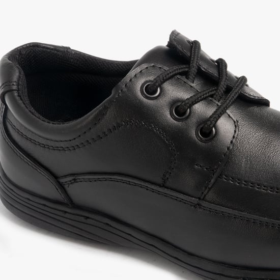 ADAM Boys Leather School Shoes Black - Image 5