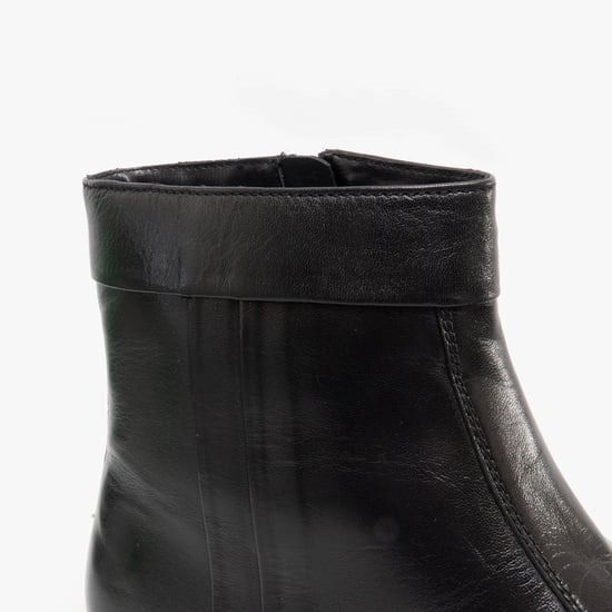 Scimitar GREG Mens Soft Leather Cuban Heel Boots Black - Image 3