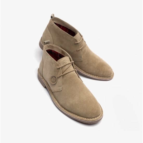 Popps VESPA Unisex Desert Boots Sand - Image 5