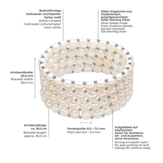 Valero Pearls Fresh Water Cultured Pearl Bracelet - Image 2