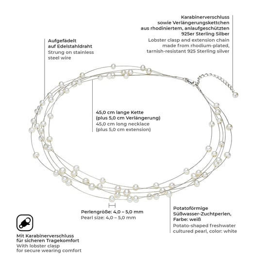 Valero Pearls Fresh Water Cultured Pearl Necklace - Image 2