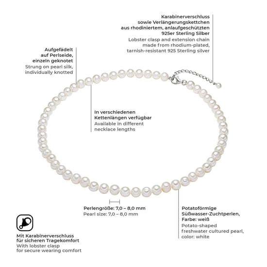 Valero Pearls Fresh Water Cultured Pearl Necklace - Image 2