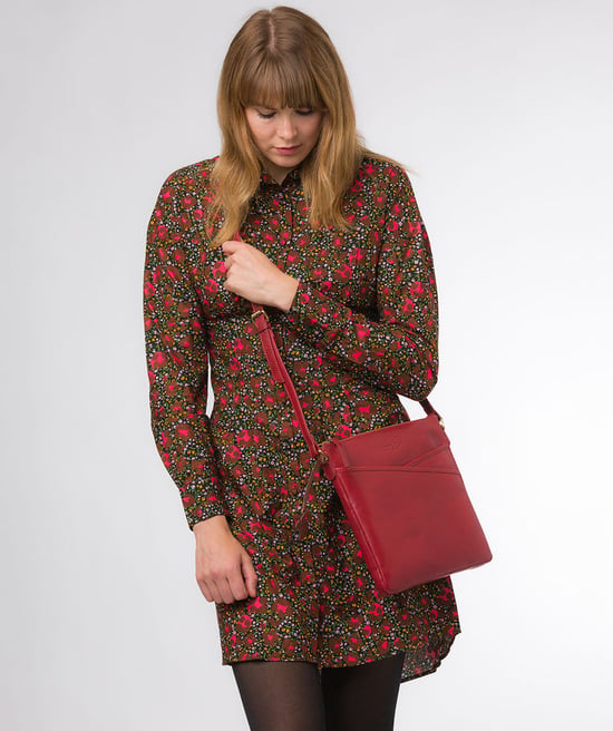 'Avril' Chilli Pepper Leather Cross Body Bag - Image 1