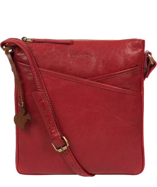 'Avril' Chilli Pepper Leather Cross Body Bag - Image 2