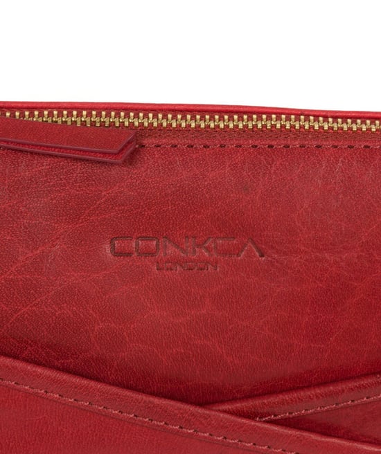 'Avril' Chilli Pepper Leather Cross Body Bag - Image 6