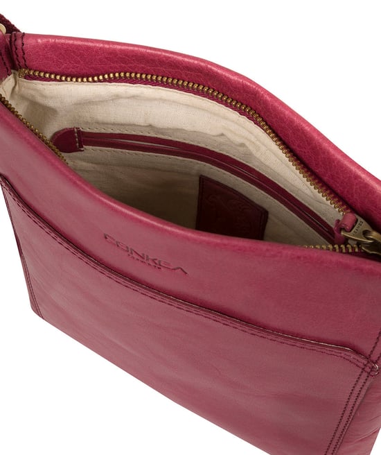 'Dink' Orchid Leather Cross Body Bag - Image 4