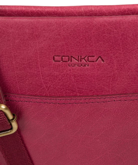 'Dink' Orchid Leather Cross Body Bag - Image 6