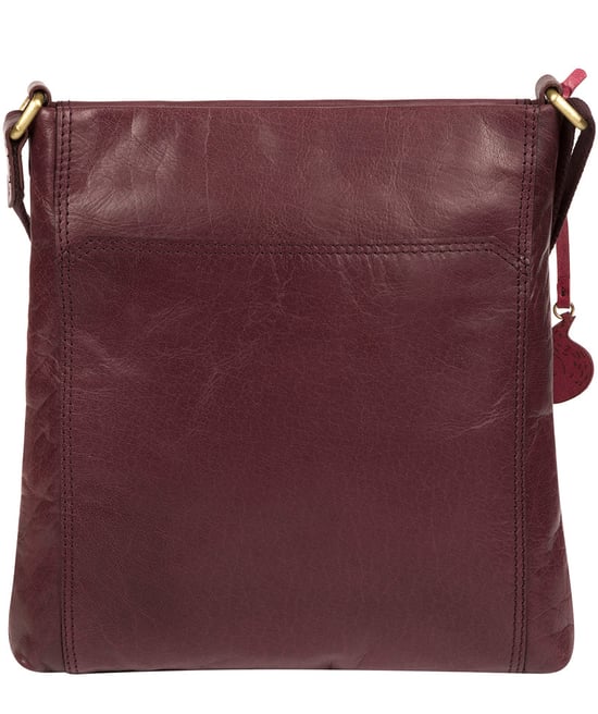 'Dink' Plum Leather Cross Body Bag - Image 3