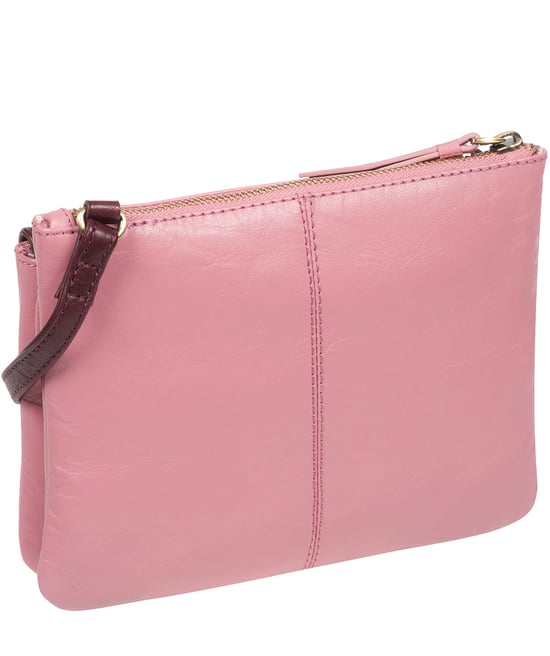 'Tillie' Blush and Plum Leather Cross Body Bag - Image 3