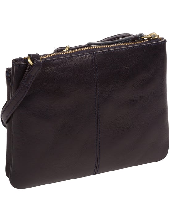 'Tillie' Navy Leather Cross Body Bag - Image 3
