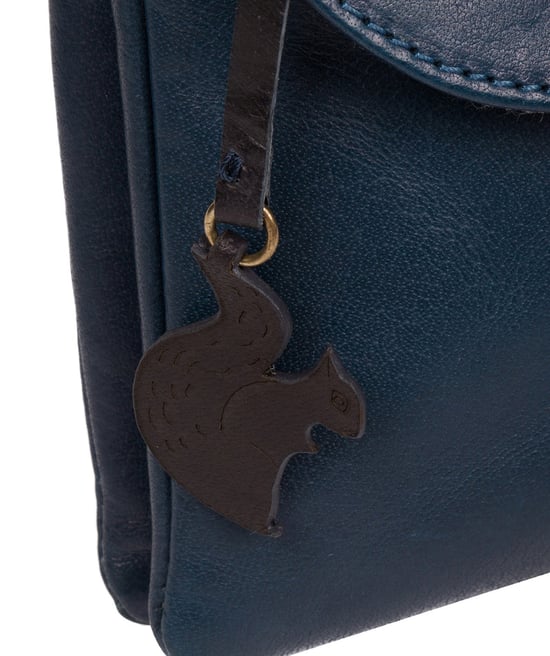 'Tillie' Snorkel Blue Leather Cross Body Bag - Image 6