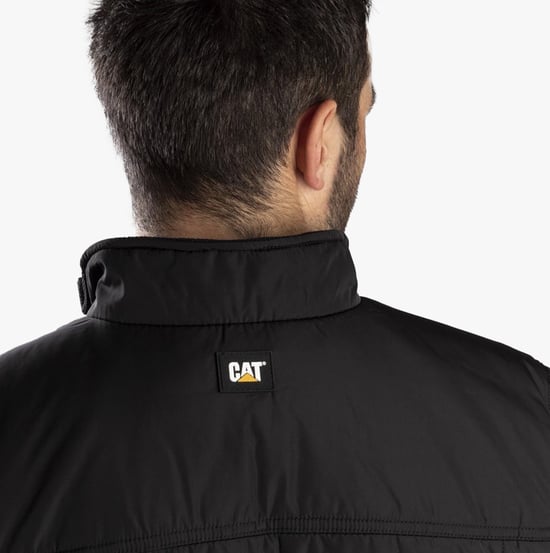 CAT TERRAIN Mens Polyester Full Zip Jacket Black - Image 3