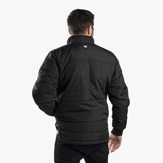 CAT TERRAIN Mens Polyester Full Zip Jacket Black - Image 4