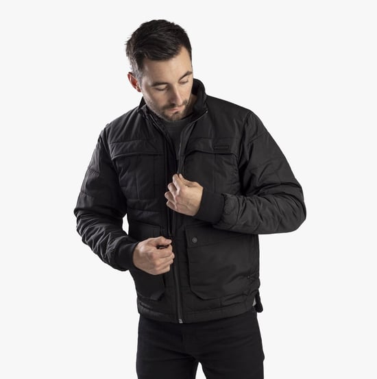 CAT TERRAIN Mens Polyester Full Zip Jacket Black - Image 1