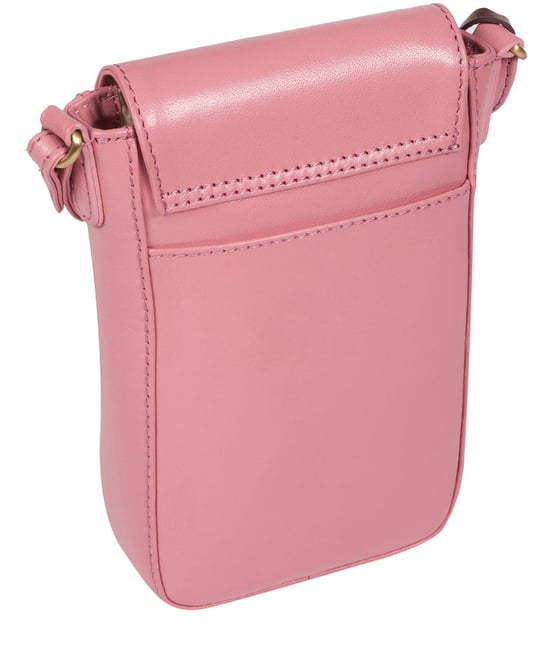 'Buzz' Blush Leather Cross Body Phone Bag - Image 3