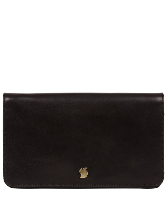 'Cherish' Black Leather Clutch Bag - Image 2