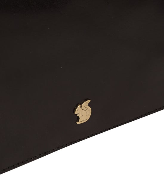 'Cherish' Black Leather Clutch Bag - Image 6