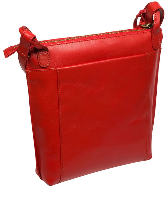'Rego' Orangeade Leather Cross Body Bag - Image 3