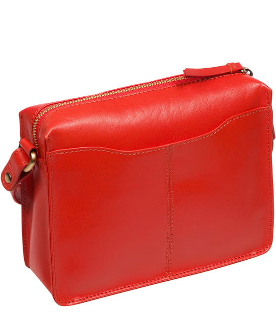 'Aurora' Orangeade Leather Cross Body Bag - Image 3