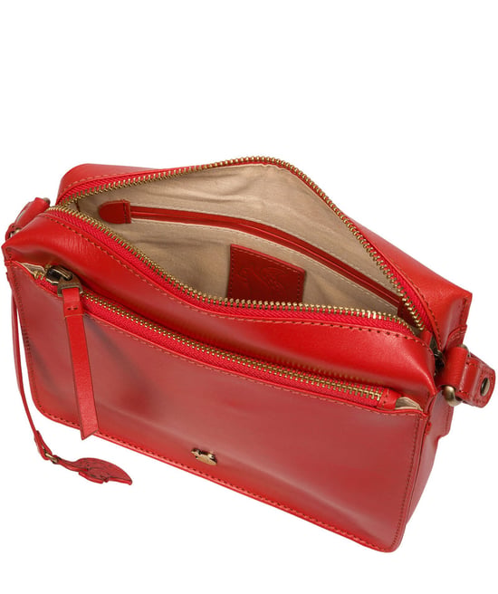 'Aurora' Orangeade Leather Cross Body Bag - Image 4