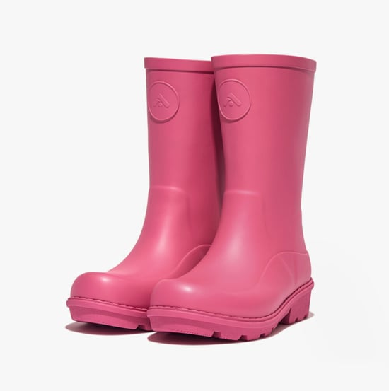 FitFlop WONDERWELLY Kids Rain Boots Pink Jam - Image 3