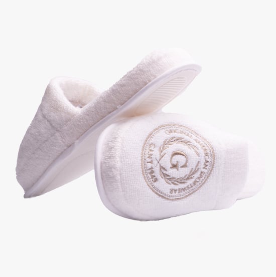 GANT CREST Unisex Mule Slippers White - Image 2