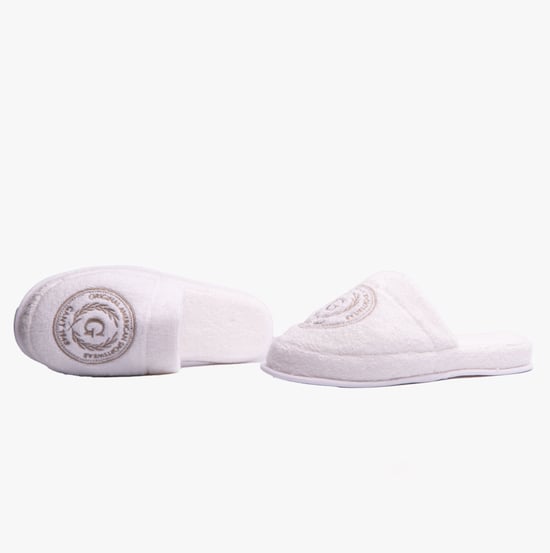 GANT CREST Unisex Mule Slippers White - Image 5
