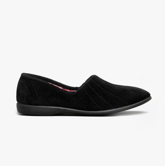 GBS AUDREY Slip On Womens Slippers Black - Image 1