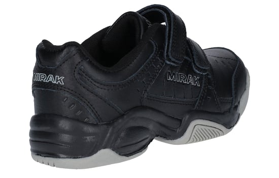 CONTENDER VELCRO Unisex Leather Trainers Black - Image 1