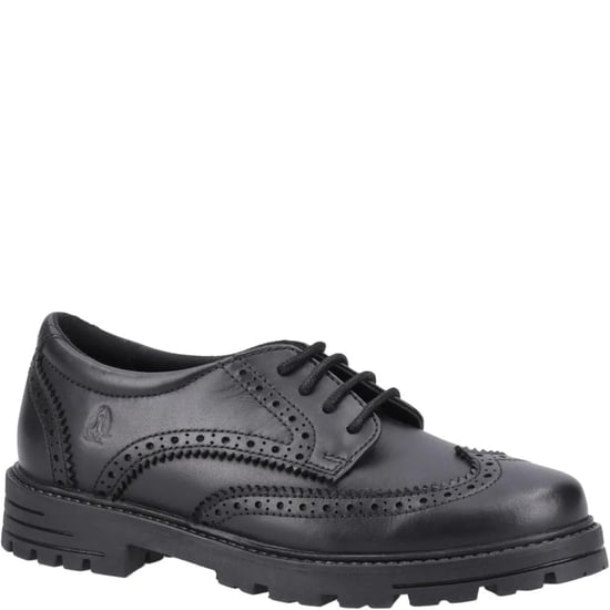 MAXINE Girls Leather School Shoes Black - Image 3