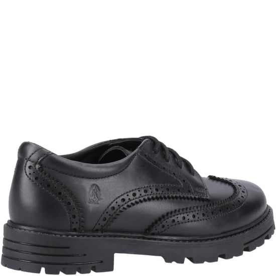 MAXINE Girls Leather School Shoes Black - Image 4