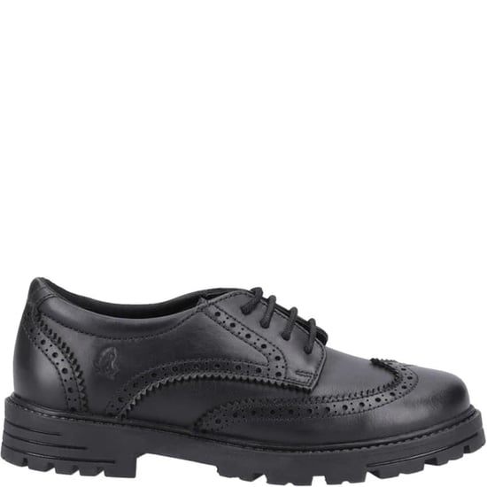 MAXINE Girls Leather School Shoes Black - Image 2