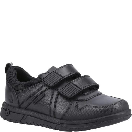 SPENCER Boys Leather School Shoes Black - Image 1