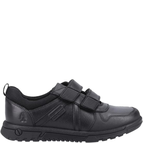 SPENCER Boys Leather School Shoes Black - Image 3