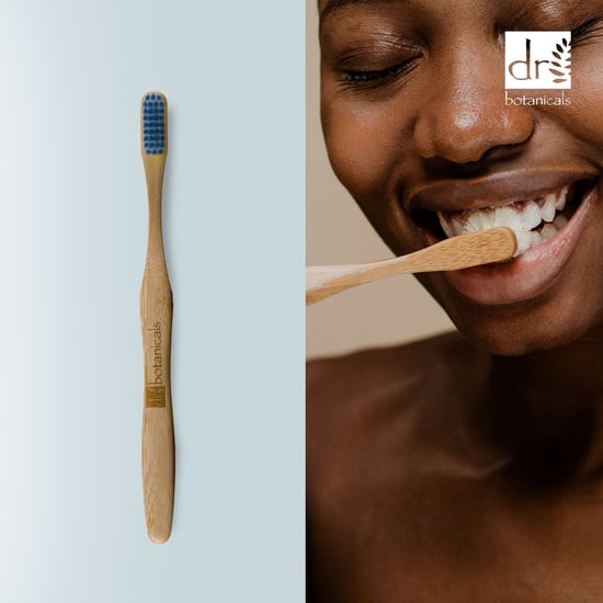 Dr Botanicals Bamboo Toothbrush Blue Twin Value Savings Pack - Image 4