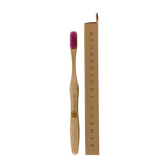 Dr Botanicals Bamboo Toothbrush Purple Twin Value Savings Pack - Image 1