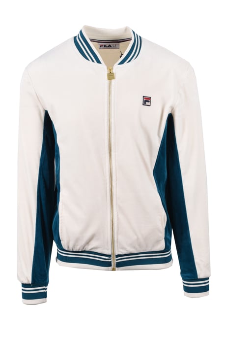 Fila Vintage Miguel Track Jacket Gardenia/Deep Lagoon - Image 1
