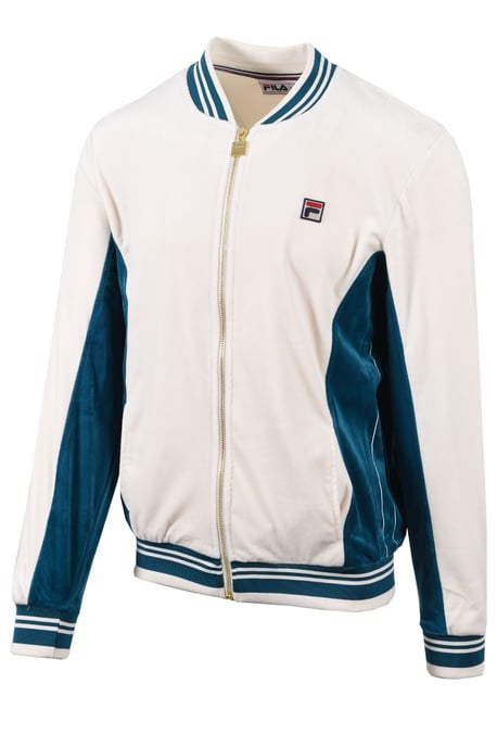 Fila Vintage Miguel Track Jacket Gardenia/Deep Lagoon - Image 2