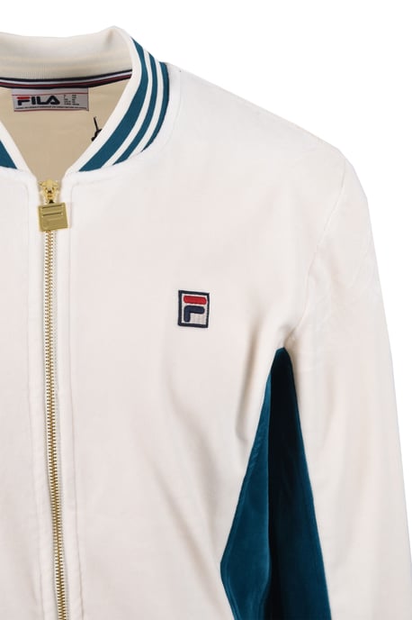 Fila Vintage Miguel Track Jacket Gardenia/Deep Lagoon - Image 4