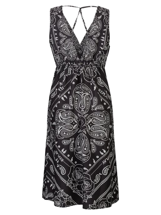 Replay Casual Dress All Over Printed Cotton Poplin - Image 2