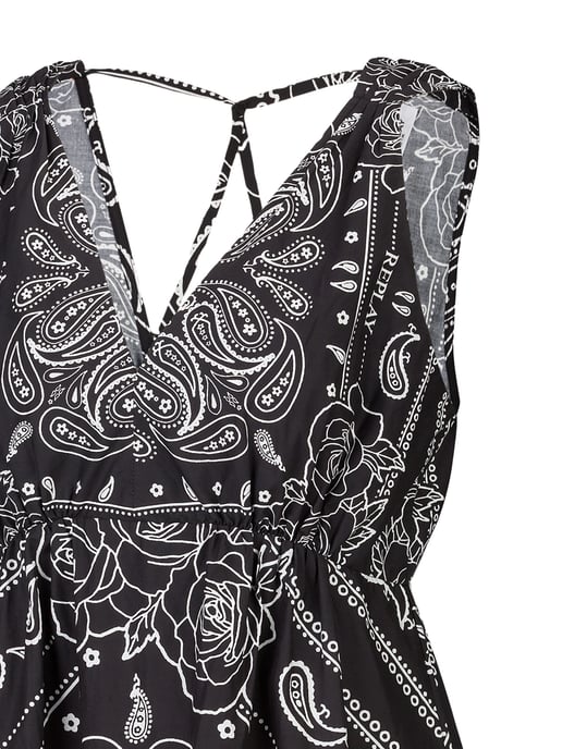Replay Casual Dress All Over Printed Cotton Poplin - Image 3