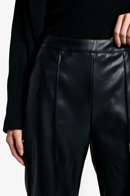 Tall Straight Leg Faux Leather Trouser - Image 4