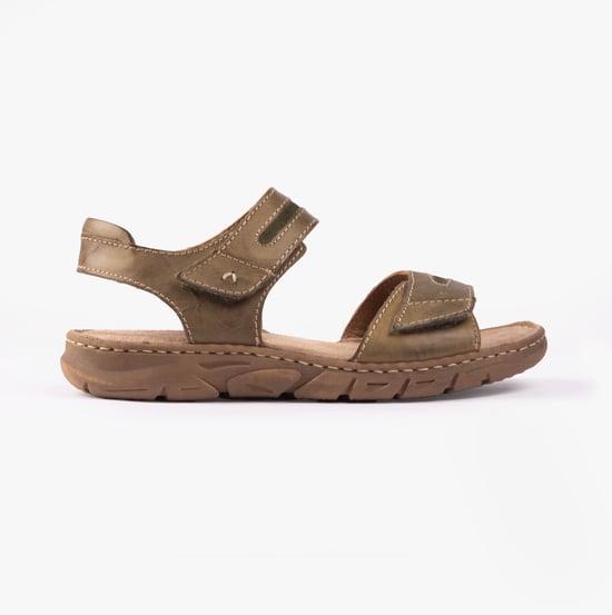BRENDA 08 Dames Sandalen Khaki - Image 1